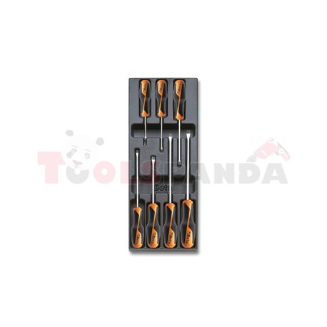 2424 T199 - К-т инструменти (отвертки) в пластмасова тава