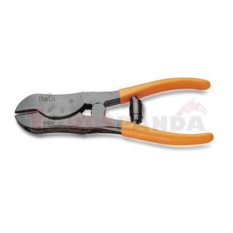 1094 V200 - Клещи резачки диагонални усилени с лостова система с оранжеви PVC дръжки