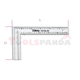 1674 A/300 - Ъгъл прав 300x169мм оразмерен дърводелски | BETA Tools