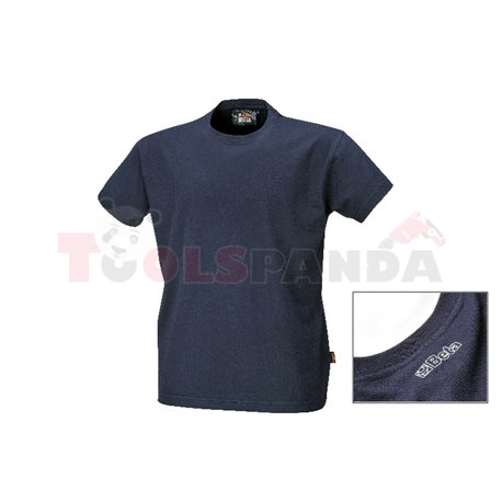 7548BL /XXXL - Тениска работна с къси ръкави, 100% памучно жарсе, 180 гр/м², синя