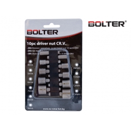 Накрайници с вложка за винтоверт CR-V. 10 части к-т | BOLTER