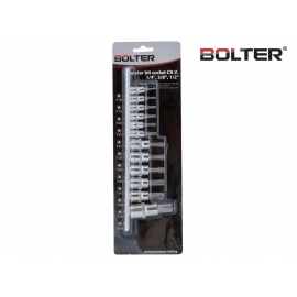 Накрайници с вложка с 1/4" 3/8" и 1/2" CR-V. 12 бр. к-т | BOLTER