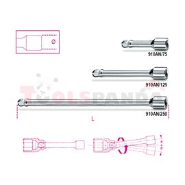 910 AN/250 - Удължение на 3/8" L250мм с обла глава