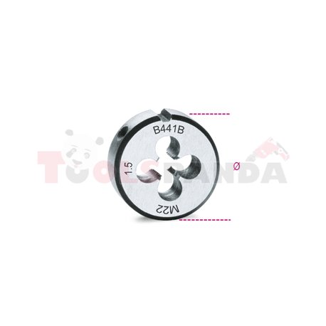 441 B24X200 - Плашка от хромирана стомана 50,8мм ситна резба