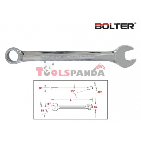 Ключ звездогаечен полиран 16мм. CR-V. | BOLTER