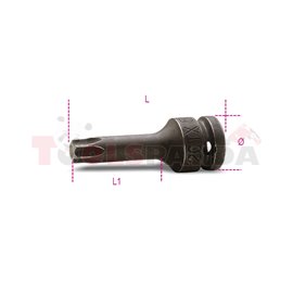 720 TX60 - Вложка ударна с накрайник TORX на 1/2" монолитна