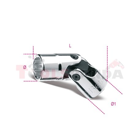 910 B/SN17 - Вложка дванадесетостен на 3/8" с каре