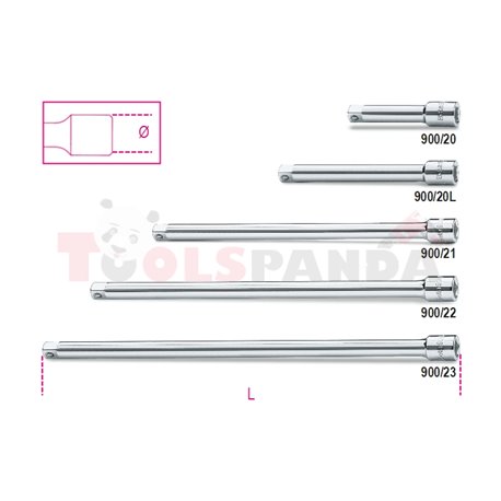 900 /21 - Удължение на 1/4" L150мм