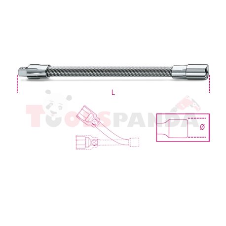 900 FL/150 - Удължение на 1/4" L150мм гъвкаво