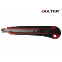 Нож макетен 9мм. (HD) с гумирана дръжка | BOLTER