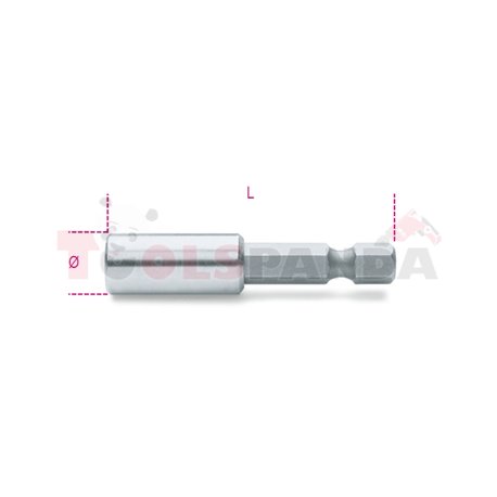 882 M1 - Държач магнитен за битове шестостен 1/4" с опашка на 1/4" L50мм