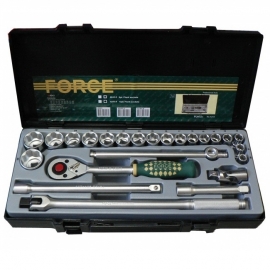 Гедоре 1/2" шестостен (5/16" 1¼") 24 части | FORCE Tools