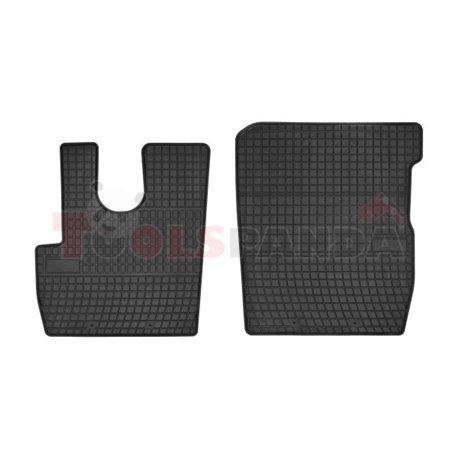 Floor mats (set, rubber, 2pcs, colour black) DAF CF 05.13-