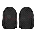 Seat covers Elegance (black, material eco-leather, velours, series ELEGANCE) MERCEDES ACTROS MP2 / MP3 10.02-
