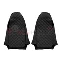 Seat covers Elegance (black, material eco-leather, velours, series ELEGANCE, integrated driver's headrest, integrated passenger'
