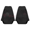 Seat covers Elegance (black, material eco-leather, velours, series ELEGANCE) RVI MAGNUM 10.04-