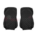 Seat covers Elegance (black, material eco-leather, velours, series ELEGANCE, EURO 6) DAF XF 105, XF 106 10.12-