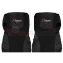 Seat covers Elegance (black, material eco-leather, velours, series ELEGANCE, EURO 6) DAF XF 105, XF 106 10.12-
