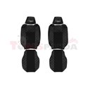 Seat covers Elegance (black, material eco-leather, velours, series ELEGANCE, adjustable driver's headrest, adjustable passenger'