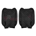 Seat covers Elegance (black, material eco-leather, velours, series ELEGANCE, adjustable driver's headrest, adjustable passenger'