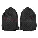 Seat covers Elegance (black, material eco-leather, velours, series ELEGANCE) MERCEDES ACTROS MP2 / MP3 06.08-