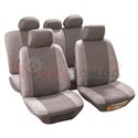 Cover seats T2 (polyester, light-grey, front+rear set, 5 headrest covers + 2 seat covers + 2 front support + 1 rear seat cover +