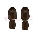 Seat covers Elegance (brown, material eco-leather, velours, series ELEGANCE) MERCEDES ACTROS MP2 / MP3 06.08-