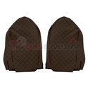 Seat covers Elegance (brown, material eco-leather, velours, series ELEGANCE) MERCEDES ACTROS MP2 / MP3 06.08-