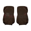Seat covers Elegance (brown, material eco-leather, velours, series ELEGANCE, EURO 6) DAF XF 105, XF 106 10.12-