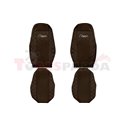 Seat covers Elegance (brown, material eco-leather, velours, series ELEGANCE) VOLVO FH 16 II 03.14-
