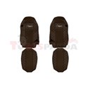 Seat covers Elegance (brown, material eco-leather, velours, series ELEGANCE, standard driver’s seat - not ISRI) MAN TGX 09.07-