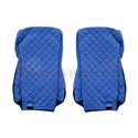 Seat covers Elegance (blue, material eco-leather, velours, series ELEGANCE, EURO 6) DAF XF 105, XF 106 10.12-
