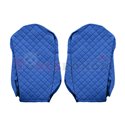 Seat covers Elegance (blue, material eco-leather, velours, series ELEGANCE, standard seats) MERCEDES ACTROS MP4 / MP5 07.11-