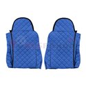 Seat covers Elegance (blue, material eco-leather, velours, series ELEGANCE) DAF 95 XF, CF 85, LF 45, LF 55, XF 105, XF 95 01.97-