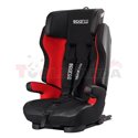 Car seat SK700 ECE R44/04 (9-36kg), Black/Red, perforated polyester/plastic/polyester, ISOFIX