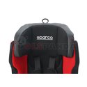 Car seat SK700 ECE R44/04 (9-36kg), Black/Red, perforated polyester/plastic/polyester, ISOFIX