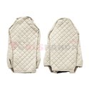 Seat covers Elegance (champagne, material eco-leather, velours, series ELEGANCE, driver’s seat - ISRI) MAN TGX 09.07-