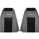 Seat covers Elegance (grey, material eco-leather, velours, series ELEGANCE) RVI PREMIUM 2 10.05-