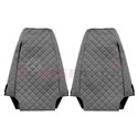 Seat covers Elegance (grey, material eco-leather, velours, series ELEGANCE) RVI MAGNUM 10.04-