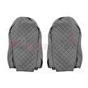 Seat covers Elegance (grey, material eco-leather, velours, series ELEGANCE, standard driver’s seat - not ISRI) MAN TGX 09.07-