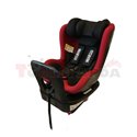 Car seat SK500 ECE R129 (i-size) (0-18kg), Black/Red, perforated polyester/plastic/polyester, ISOFIX with base + stabilizing sup
