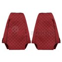 Seat covers Elegance (red, material eco-leather, velours, series ELEGANCE) RVI PREMIUM 2 10.05-