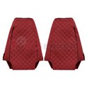 Seat covers Elegance (red, material eco-leather, velours, series ELEGANCE) RVI MAGNUM 10.04-