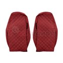Seat covers Elegance (red, material eco-leather, velours, series ELEGANCE) VOLVO FH 16 II 03.14-