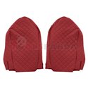 Seat covers Elegance (red, material eco-leather, velours, series ELEGANCE) MERCEDES ACTROS MP2 / MP3 06.08-