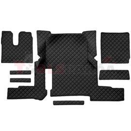 Floor mat F-CORE, on the whole floor, ECO-LEATHER, quantity per set 7 szt. (material - eco-leather, colour - black, automatic tr