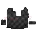 Floor mat F-CORE SCANIA, on the whole floor, ECO-LEATHER, quantity per set 5 szt. (material - eco-leather, colour - black, autom