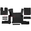 Floor mat F-CORE, on the whole floor, ECO-LEATHER, quantity per set 7 szt. (material - eco-leather, colour - black, automatic tr