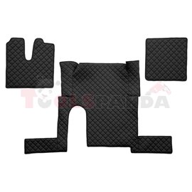 Floor mat F-CORE MAN, on the whole floor, ECO-LEATHER, quantity per set 3 szt. (material - eco-leather, colour - black, manual t