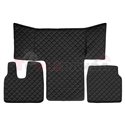 Floor mat F-CORE MAN, on the whole floor, ECO-LEATHER, quantity per set 3 szt. (material - eco-leather, colour - black, cab L, c